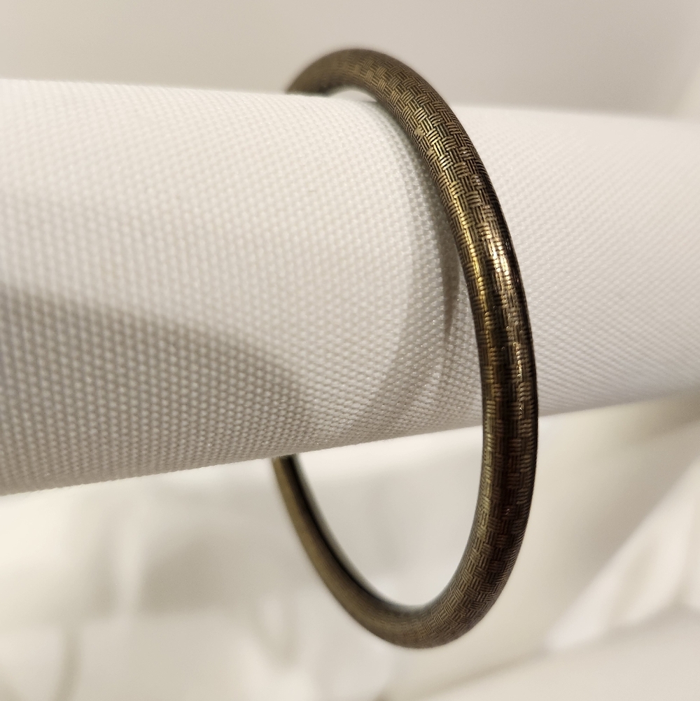 Brass Bangle with Etching